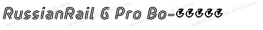RussianRail G Pro Bo字体转换